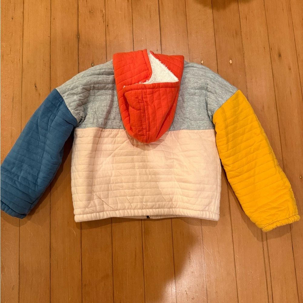 Kids Stem Colorblock Hooded Jacket with Sherpa - Picture 12 of 16